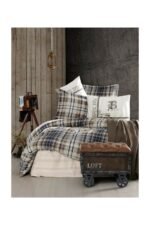 Ranforce Çift Kişilik Nevresim Takımı Northwest Kahve