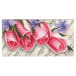 Needleart World İthal Etamin Kiti (Pink Roses & Music)