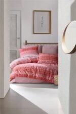 Ranforce Çift Kişilik Nevresim Takımı Loft Pembe