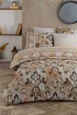 Ranforce Tek Kişilik Nevresim Takımı - Branco Kahve - Görsel 2