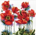 Needleart World İthal Etamin Kiti (Lovely Poppies)