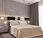 Line Yatak Örtüsü Takımı Çift Kişilik (Cappuccino Çift Taraflı)