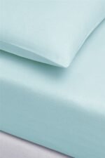 İgi Ranforce Tek Kişilik Lastikli Çarşaf Yastık Set 100x200+30 cm - Mint - Görsel 2