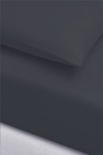 İgi Ranforce Çift Kişilik Lastikli Çarşaf Yastık Set 160x200+30 cm - Füme - Görsel 2