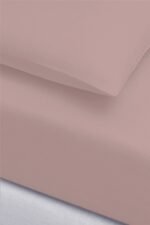 İgi Ranforce Tek Kişilik Lastikli Çarşaf Yastık Set 100x200+30 cm - Pudra - Görsel 2