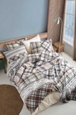 Cotton Life Nero Kahve Tek Kişilik Nevresim Takımı - Görsel 2