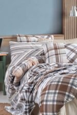 Cotton Life Nero Kahve Tek Kişilik Nevresim Takımı - Görsel 3