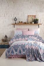 Cotton Life Çift Kişilik Nevresim Takımı Mabel Pembe