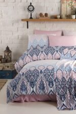 Cotton Life Çift Kişilik Nevresim Takımı Mabel Pembe - Görsel 2