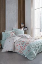Cotton Life Çift Kişilik Nevresim Takımı Rose Mint