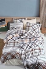 Cotton Life Çift Kişilik Nevresim Takımı-Kahverengi