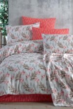 Cotton Life Tek Kişilik Nevresim Takımı - Bella Coral - Görsel 2