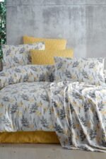 Cotton Life Tek Kişilik Nevresim Takımı - Bella Sarı - Görsel 2