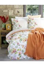 Karaca Home Tek Kişilik Paradise Oranj Nevresim Jakar Pike Takımı